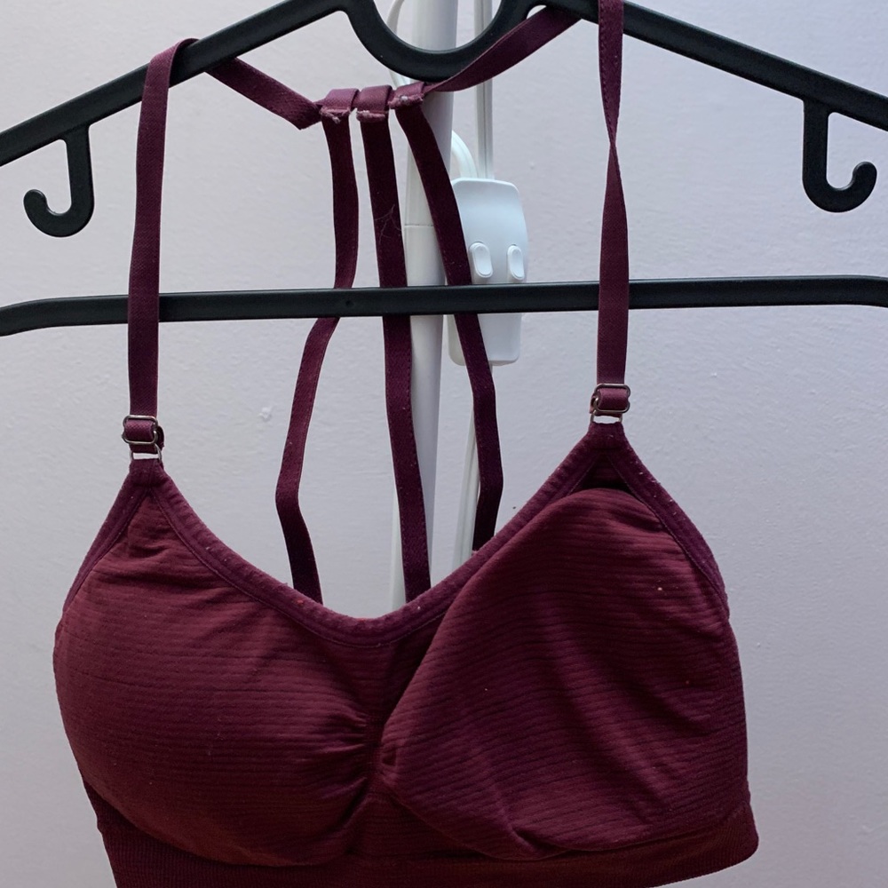 Red sport bra